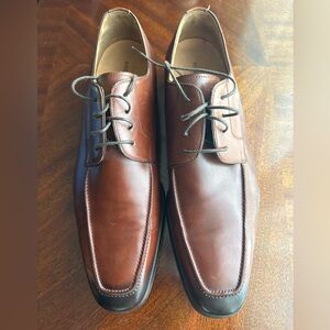 Magnanni Rich Brown Leather Oxfords